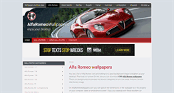 Desktop Screenshot of alfaromeowallpapers.com