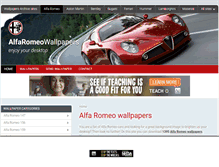 Tablet Screenshot of alfaromeowallpapers.com